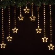 Noma Star Wire Curtain Light, Warm White, 308 LED's (Pack of 1)