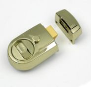 Yale P-Y3-BLX-PB-60 Contemporary Nightlight, Standard Security, Brass Finish, 60 Mm Backset