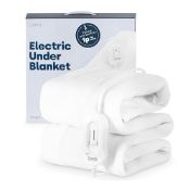 Livivo Electric Under Blanket - Heated Underblanket With 3 Heat Settings, Detachable Control, Ult...