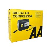 AA 12V Digital Tyre Inflator AA5502 For Cars Other Vehicles Inflatables Bicycles - Shows PSI B...
