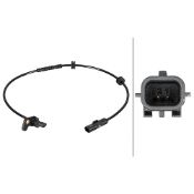 Hella 6PU 230 040-291 Sensor, Wheel Speed - 2-Pin Connector - Front Axle - With Holder