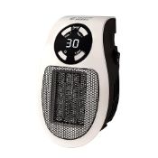 Russell Hobbs RHPH2001 500W Ceramic Plug Heater, Adjustable Thermostat, 12 Hour Timer & LED Displ...