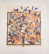 Jamie Reid (1947-2023) ‘Damn Them All’ signed limited edition 54/100 screen print, 2005