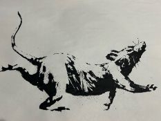 BANKSY (b 1974) ‘Clockwork Rat’ from GDP Exhibition, Screenprint, Provenance, Croydon, 2019
