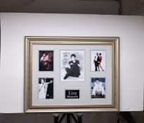 LIZA MINNELLI framed original signature presentation