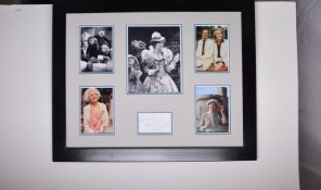 PENELOPE KEITH framed original signature presentation