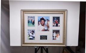 LEE TRAVINO framed original signature presentation.