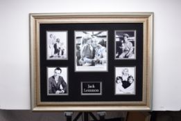 JACK LEMMON framed original signature presentation