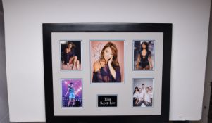 LISA SCOTT-LEE framed original signature presentation