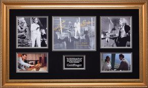GOLDFINGER cast original signature presentation.