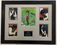 JOHN PARROT framed original signature presentation