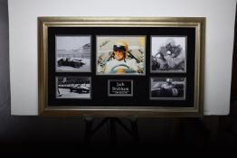 JACK BRABHAM original signature presentation.