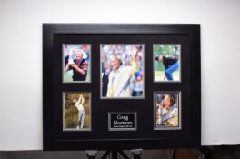 GREG NORMAN framed original signature presentation