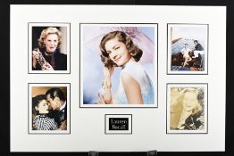 Lauren Bacall Unique Signed Photo Presentation