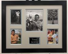 TONY JACKLIN framed original signature presentation.