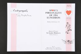 STANLEY MATTHEWS Original signature