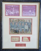 1966 England World Cup Full Team Signatures inc Alf Ramsay