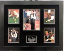 STEVE DAVIS framed original signature presentation.