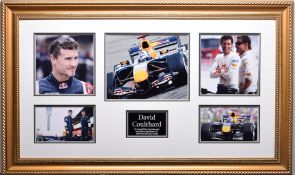 DAVID COULTHARD original signature presentation.