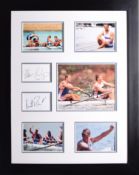 STEVE REDGRAVE & MATTHEW PINSENT framed original signature presentation