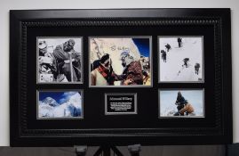 EDMUND HILLARY original signature presentation