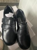 5 x Boys Lambretta Shoes Double Velcro Strap Size 12 Brand New Black RRP £40 p/pair