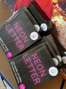 10 Neon Letters In Pink Picked At Random