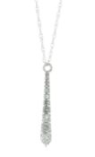 9ct White Gold Diamond Bar Pendant and 18