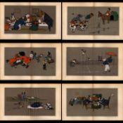Cecil Aldin Merry Party Job Lot Antique Large Coloured Book Plates