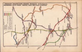 Hemsworth Mexboro South Kirby Yorkshire Antique Railway Diagram-44.