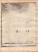 Dorset Coast Weymouth Portland John Cary's Antique 230 Yrs Old Map-5.