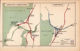 Lancashire Morecambe & Carnforth Antique Railway Junction Diagram-14.