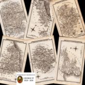 Job lot Antique Copper Engraved George IV Map by Sidney Hall-1