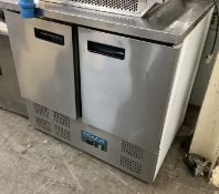 Polar 2 Door Fridge Under Counter