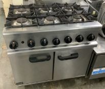 Lincat 6 Burner Gas Cooker