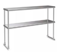 Brand New Stainless Steel Double Tier Overshelf