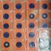20 x Billy Fury 7” Vinyl Singles.