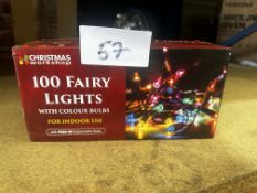 Christmas Workshop 100 Fairy Lights. RRP £20 - Grade U