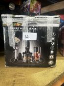 Russell Hobbs Desire Matte Black 3 In 1 Hand Blender. RRP £30 - Grade U