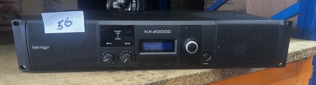 Behringer NX3000D Amp. RRP £400 - Grade U