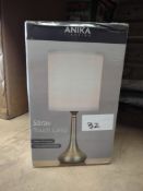 Anika Touch Lamp. RRP £30 - Grade U