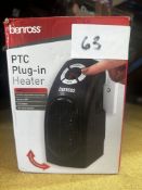 Benross PTC Plug In Heater. RRP £25 - Grade U