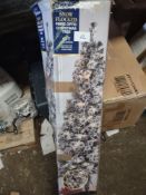Christmas Snow Flocked Fibre Optic Christmas Tree 6Ft. RRP £70 - Grade U