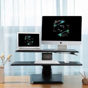 Urbo Dual Shelf Sit-Stand Desk Converter Est Retail Value £130 R*