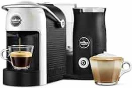Lavazza A Modo Mio Jolie Plus Coffee Machine with Milk Frother, White