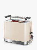 Bosch TAT3A0175G Village 2-Slice Toaster, Cream