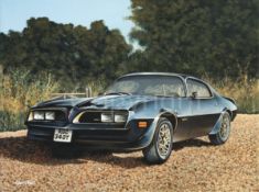 Pontiac Firebird Trans Am iconic Car Extra Large Metal Wall Art