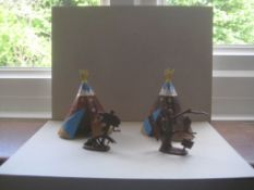 A Group of 4 Vintage Britain's Ltd Plastic Figures