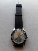 Mens Vintage Plubel 21 Jewels Automatic Divers Wristwatch