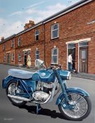 Greeves Essex 250cc Motorbike Extra Large Metal Wall Art